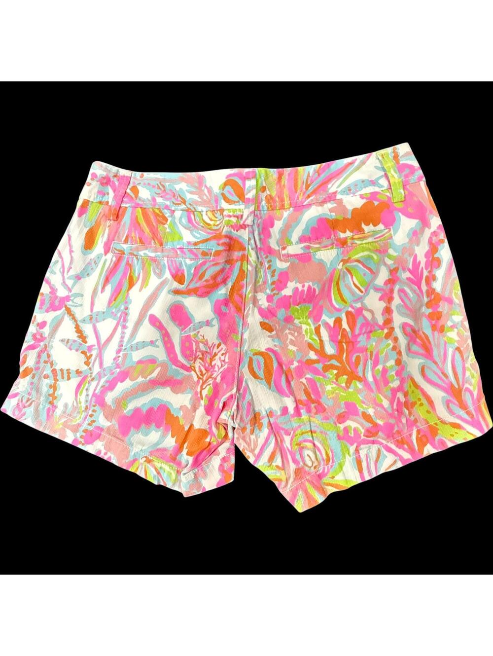 LILLY PULITZER Callahan Tidal Wave Pans Garden Short Sz 4